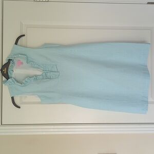 Lilly Pulitzer Light Blue Seersucker dress Size 8 NWOT